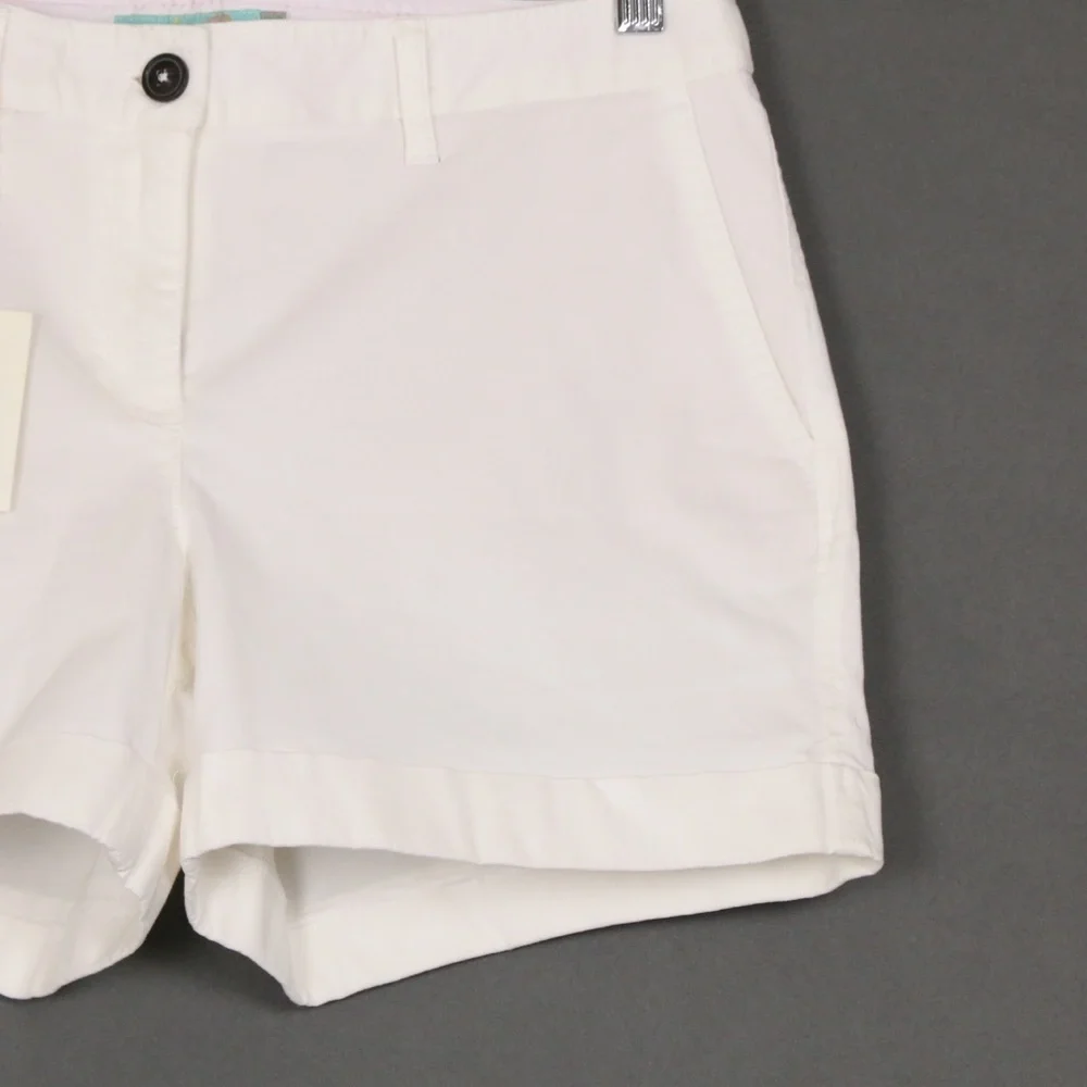 Boden White Women's Cotton Shorts - Picture 3 of 6